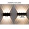 Quickway Imports Decorative Aluminum Wall Lamp for Indoors and Outdoors - 8W Cool White 4000K - Set of 4 QI004493.BK.4 - alternate 8